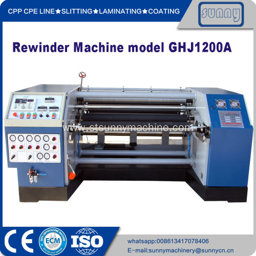 Plastic Film Rewinding Machine